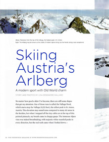Skiing Austria's Alberg Woodstock Magazine