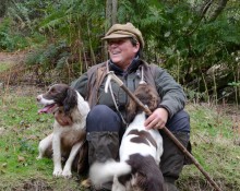 Picker with springer spaniel