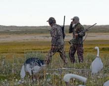 Goose hunters on Hudson Bay